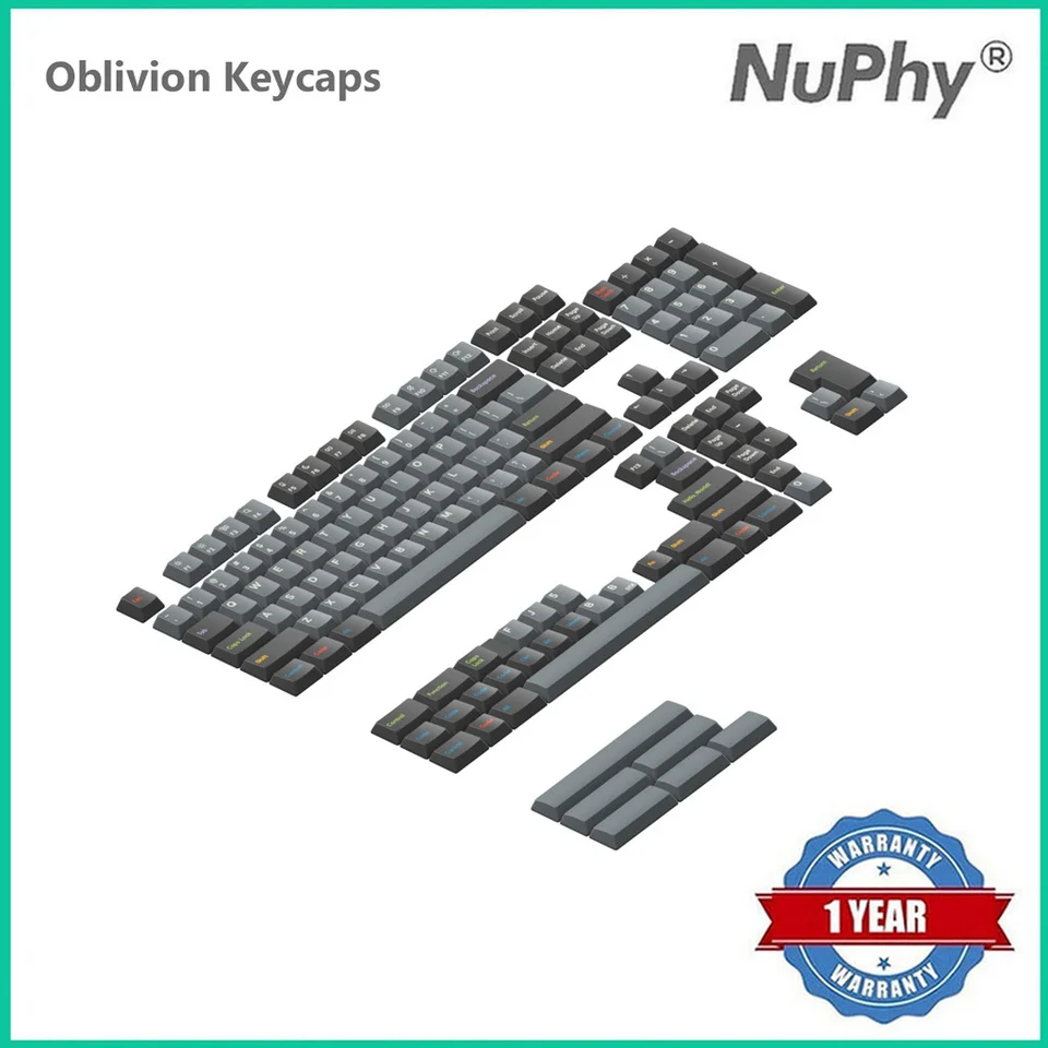 NuPhy x Oblotzky Oblivion Keycaps 箱ケース無し Mechanical_keyboard_keycaps_on