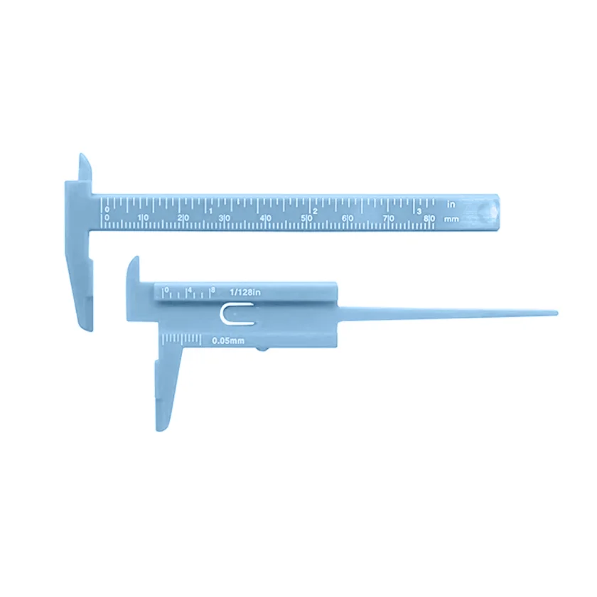 1pc 0-80mm Mini Plastic Sliding Vernier Caliper Gauge Measure Tool Ruler Micrometer For Jewelry Measurement