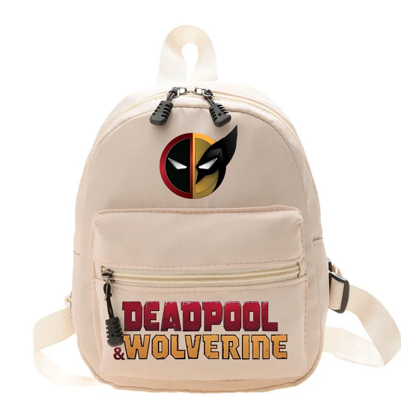 2024 Deadpool & Wolverine New Women\'s Backpack Casual Nylon Solid Color School Bag for Girls Fashion Ladies Travel Shoulder Bag