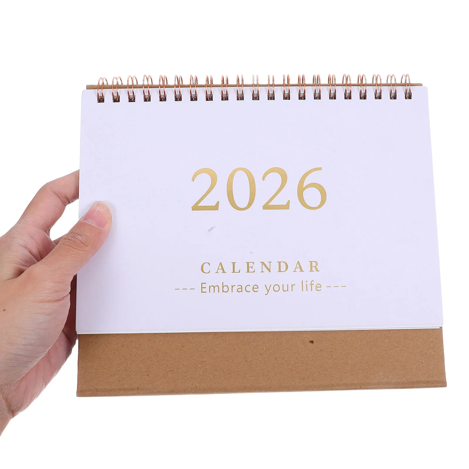 

Ежедневный флип-календарь на 2026 год, небольшой настольный планировщик, двойной проводной переплет, органайзер для ежемесячного расписания, домашний офис