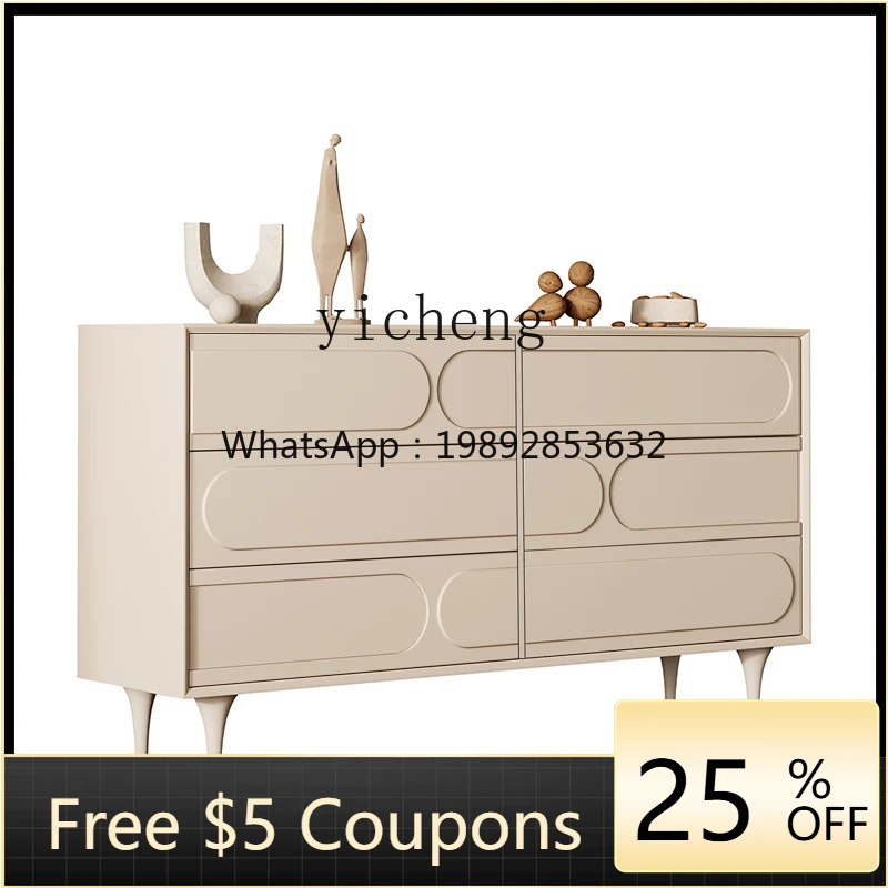 

ZC six-bucket cabinet, wabi-sabi wind entry door, entrance cabinet, bedroom solid wood storage cabinet