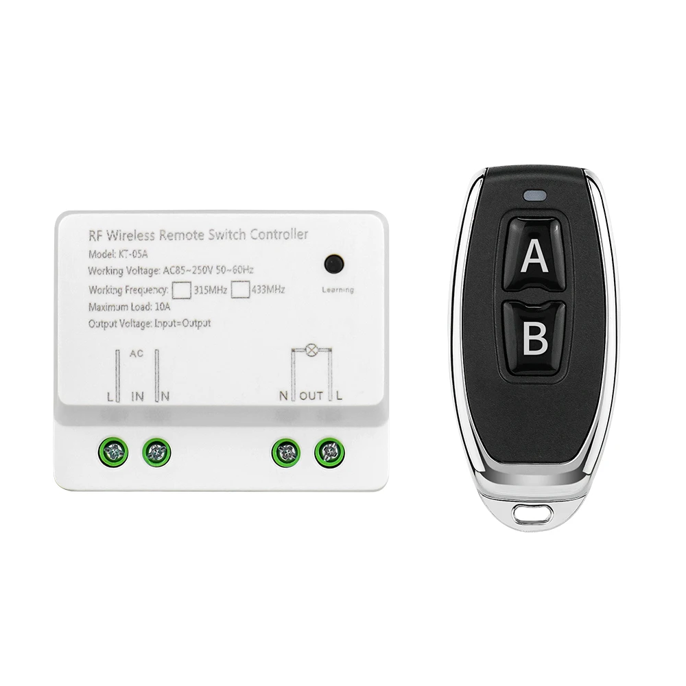 1CH  RF  wireless light remote control switch AC 85V 110V 120V 220V  250V   Room/garage/wardrobe lighting 433mhz power switch