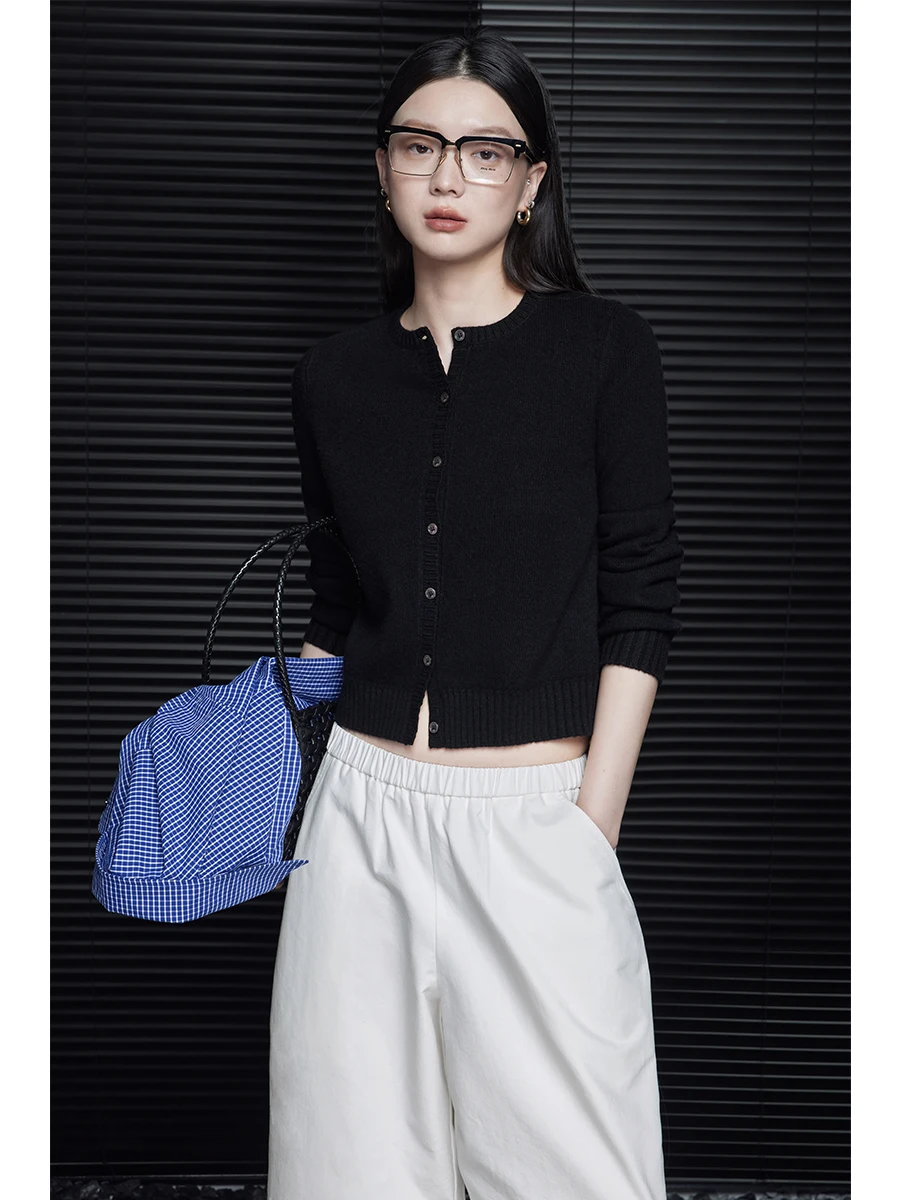 

Bla Woolen Open Cardigan Women's Sle 2024 Spring Autumn New Lazy Faion High-End Sensation Super Beautiful Street Sle