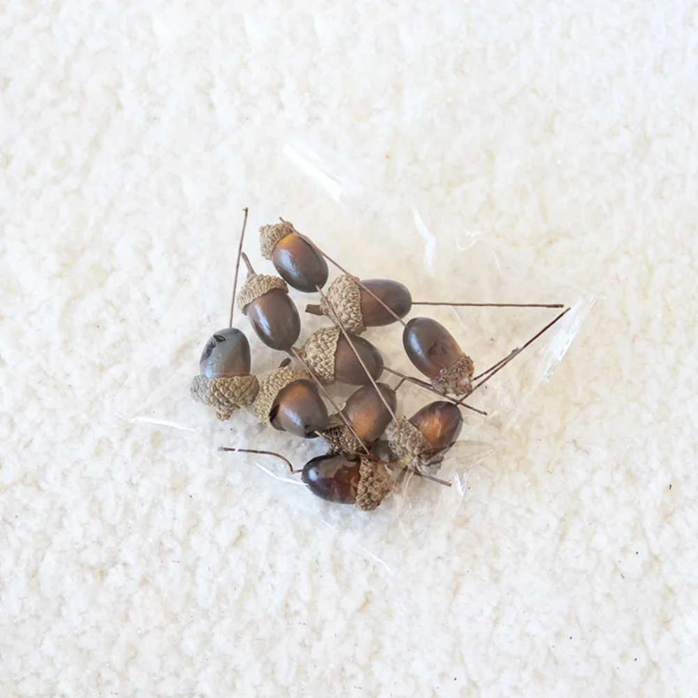 10 قطعة ديكور البلوط غطاء البلوط الطبيعي الجوز الاصطناعي لعرض الطاولة حديقة المنزل حفل زفاف عيد الميلاد الديكور