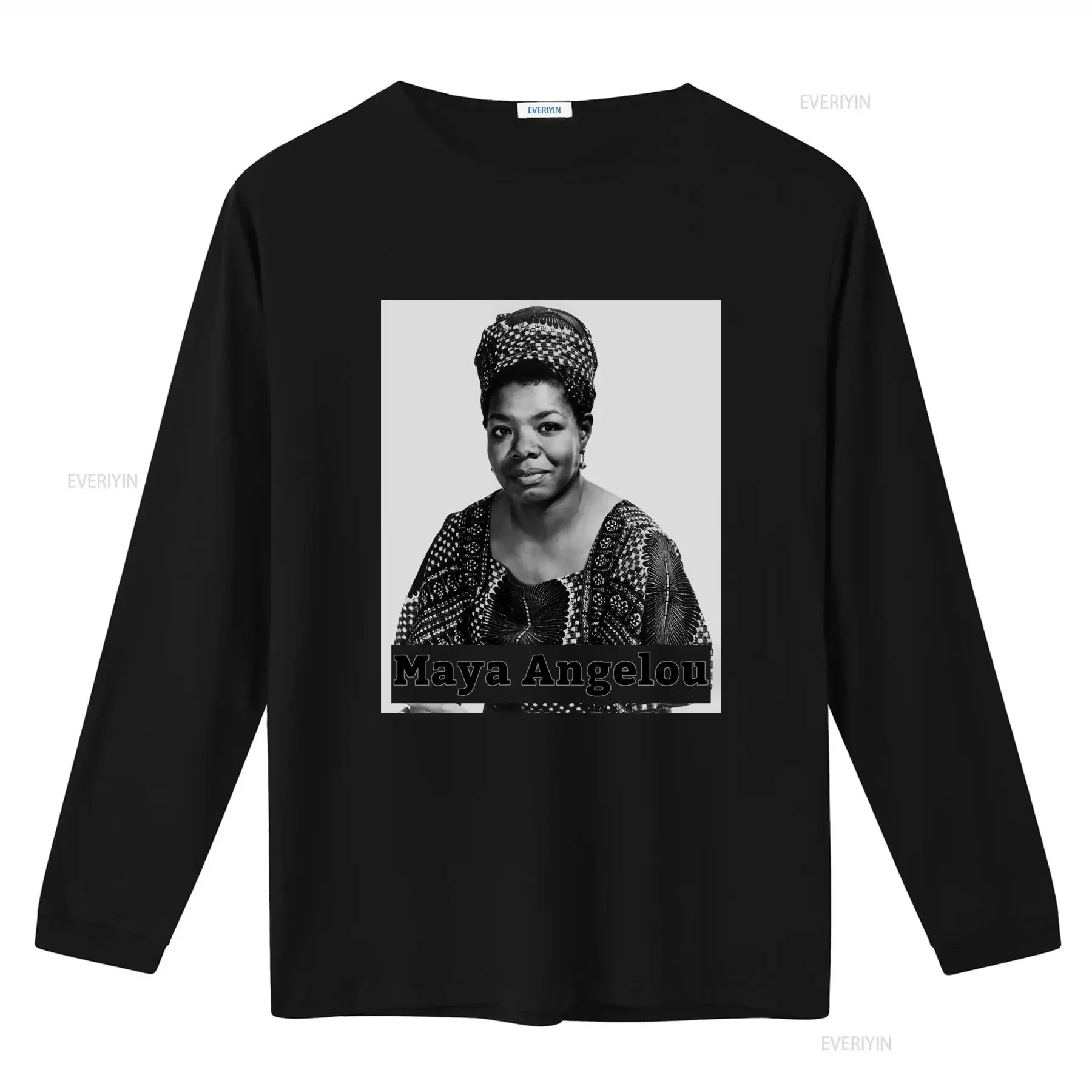 Maya Angelou American Poet Black History Month T shirt vintage Washed Top For Everyday Wear graphic Versatile Breathable homme