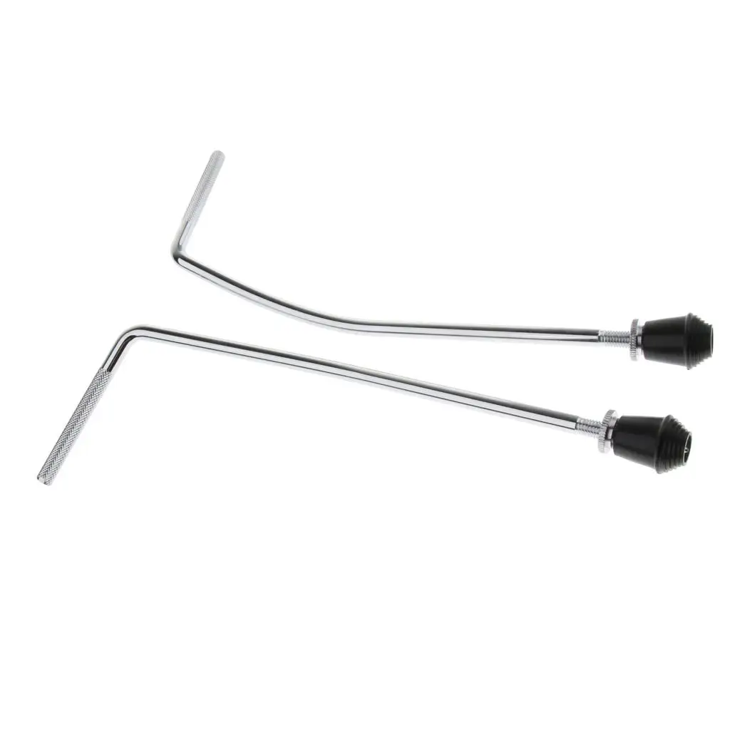 2 Pack Metal Floor Bass Drum Legs Support Stand Rod Musical Percussion Parts