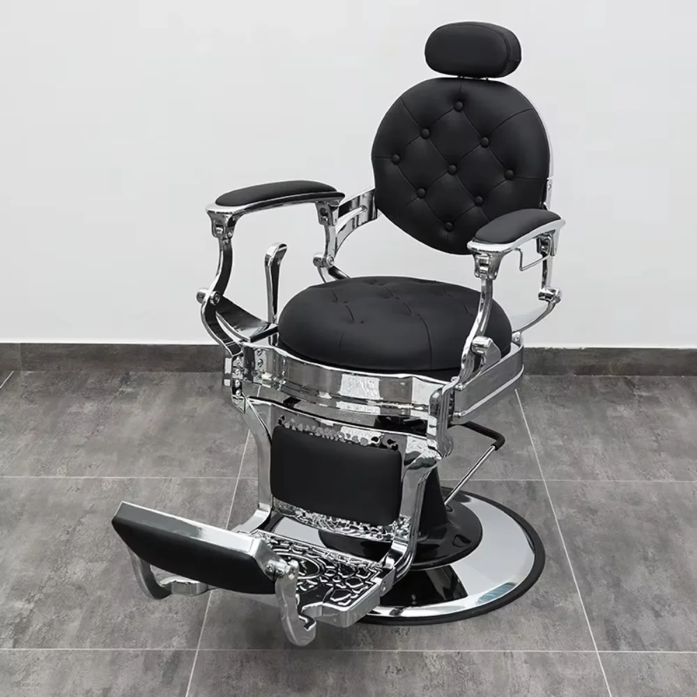 Antique Salon Furniture Hairdresser Armchair Black Vintage Barber Armchair for Men Wholesale Price Butaca De Peluquero
