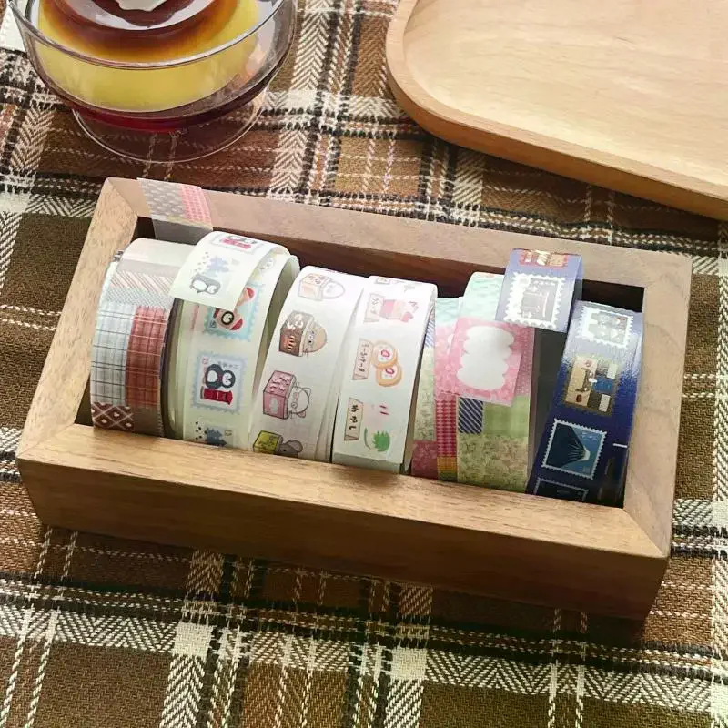 النمط الياباني الكرتون اشي الشريط ملصق INS الجمالية ورقة الشريط DIY كتيب سكرابوكينغ مخطط الجمالية شريطٌ لاصق