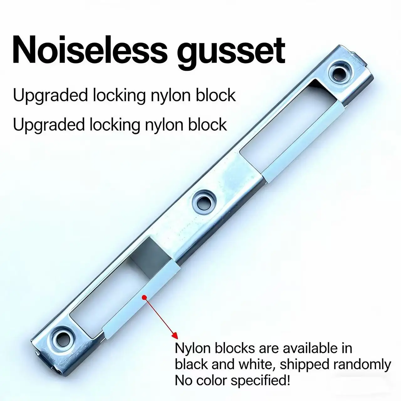 European Standard 20mm Lock, Silent Close Lock Plate, Stainless Steel Latch & Strike Plate for Old Style Aluminum Door Frame
