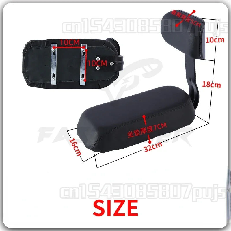 7cm Thickened bike Seat Bicycle Rear Seat with Backrest MTB Manned Rear Seat Soft Comfortable Seat Cushion 자전거 좌석