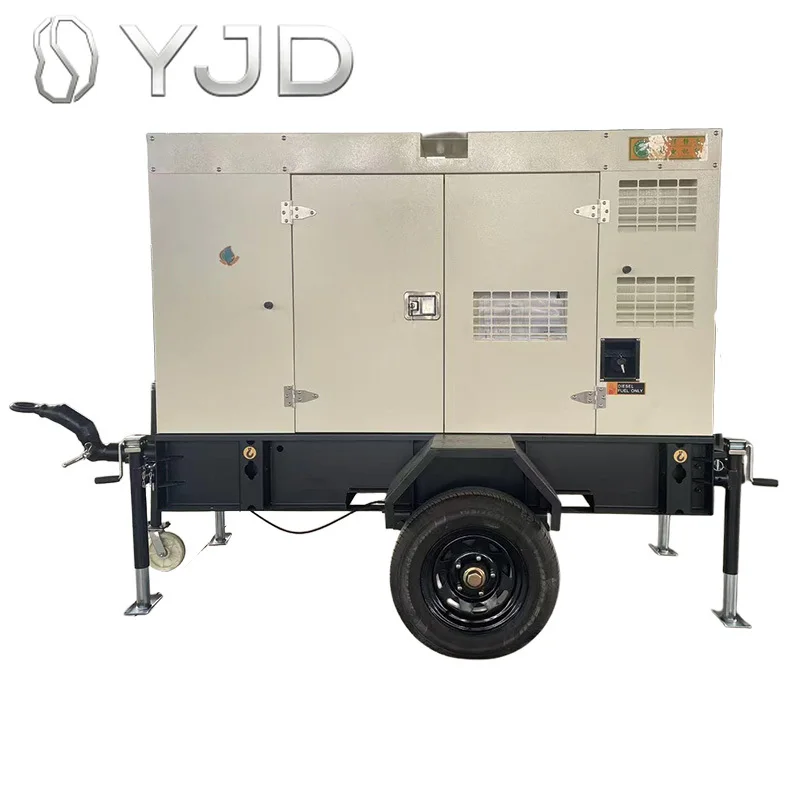 100KW Trailer Type Genset Free Design Fuel Saving Easy Maintenance