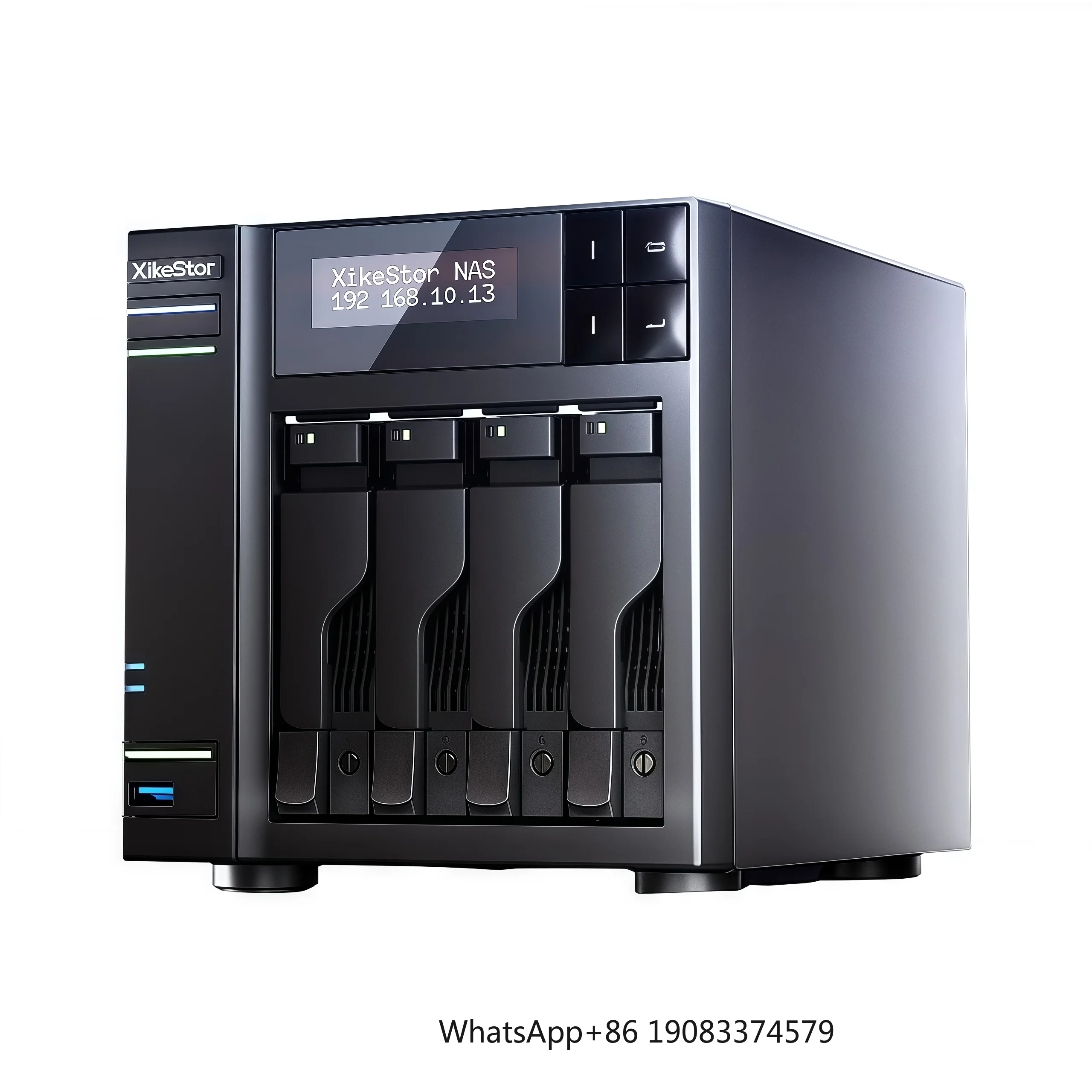 New 4 Bay Mini NAS PC 4*M.2 NVME SSD N100 Quad Core 8GB DDR5 Dual Lan 2.5GbE SATA HDD Storage Server