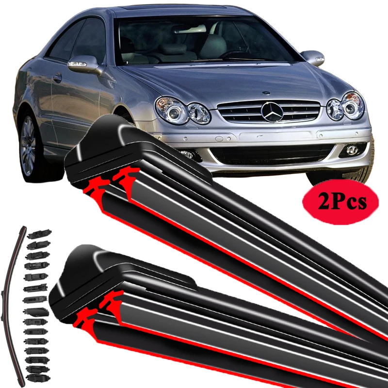 

For MERCEDES BENZ CLK C208 A208 C209 A209 1997-2010 Windscreen Windshield Brushes Accessories Washer Car Front Wiper Blade