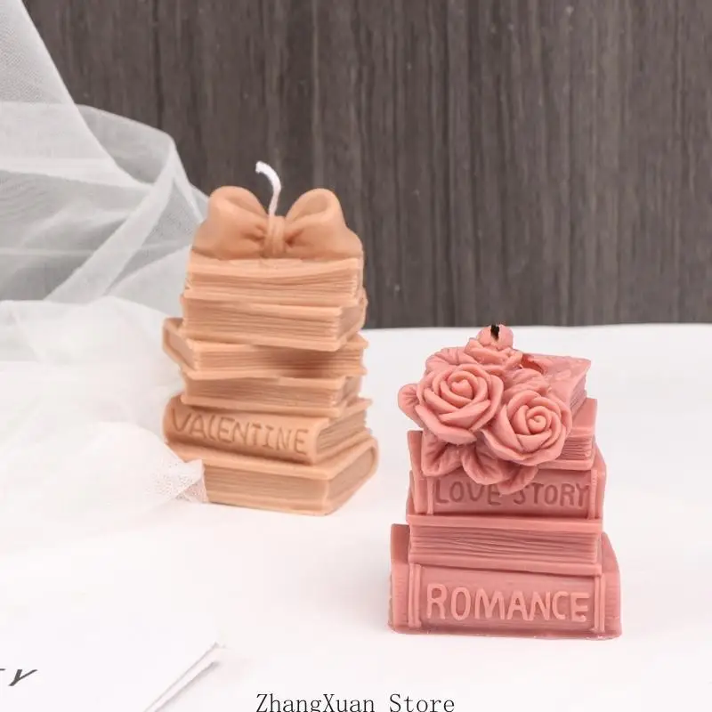 Rose Book Silikon-Gießform für Kerzen, Seifen, Gipsdekorationen, einfache Entformung 3XUF – Detail 9