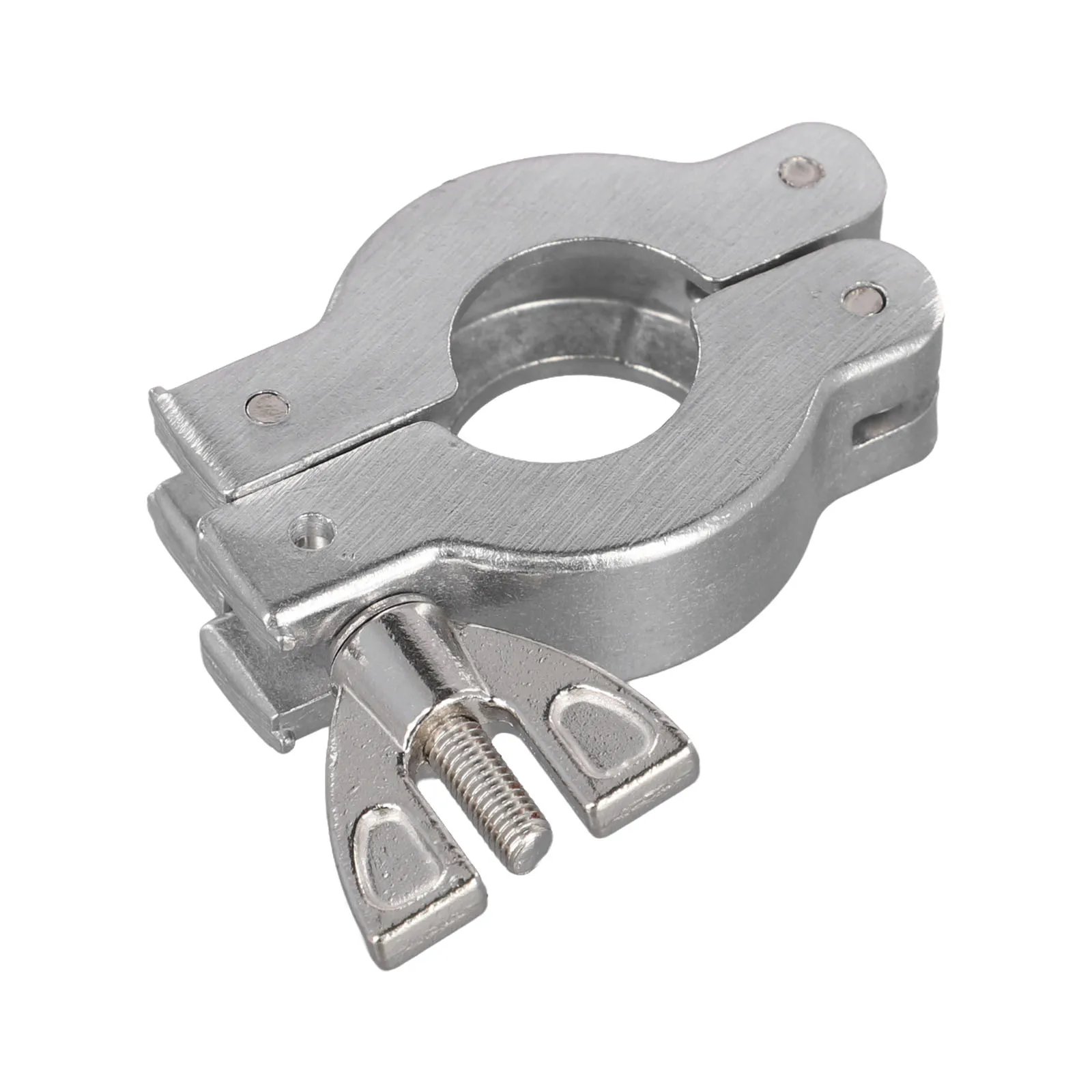 Abrazadera de vacío KF16KF50, abrazadera de aleación de aluminio con soporte y anillo de goma con malla 316 resistente y de alta dureza