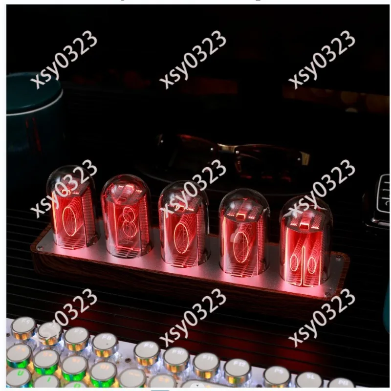 Retro Nixie Tube Clock No Assembly Required Creative Desktop Alarm Clock Timer
