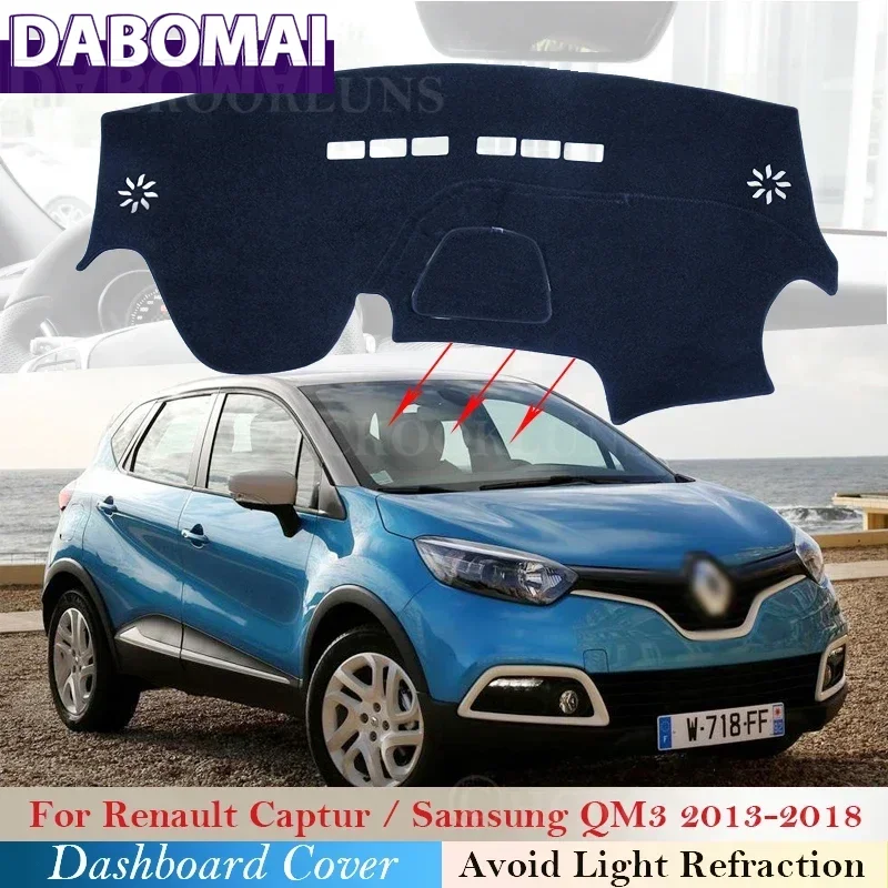 

Автомобильные аксессуары, солнцезащитный коврик для приборной панели, 2016 2017, защитный коврик для приборной панели для Renault Captur 2013 ~ 2018, Samsung QM3