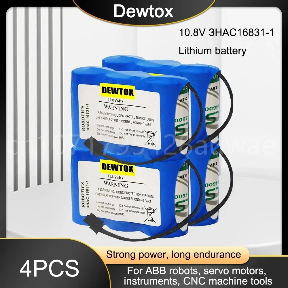 4PCS 10.8V 16.5AH SMB CNC PLC Servo Motor CPU Battery 3HAC16831-1 LS33600 High Capacity Lithium Battery