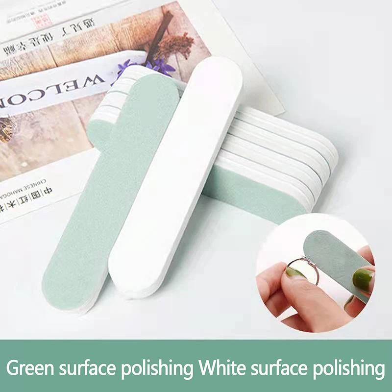 10Pcs Jewellery Polishing Strip Buffing Sanding Files Block Pedicure Manicure Care Nail Art Buffer Polish Nail File Strips