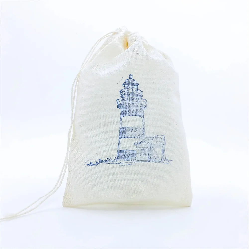 

20PCS Lighthouse Favor Bags Nautical Party Bags Beach Gift Bag Ocean Goodie Bags Destination Wedding Welcome Birthday Baby Showe