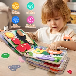 Baby Toy Soft 3D Cloth Book First Book Montessori Infant Early color Cognitive Educational Toys Learning Basic Life Skills Toys