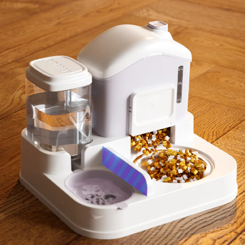 Comedero y bebedero 2 en 1 automático para gatos con agua corriente - imagen 3