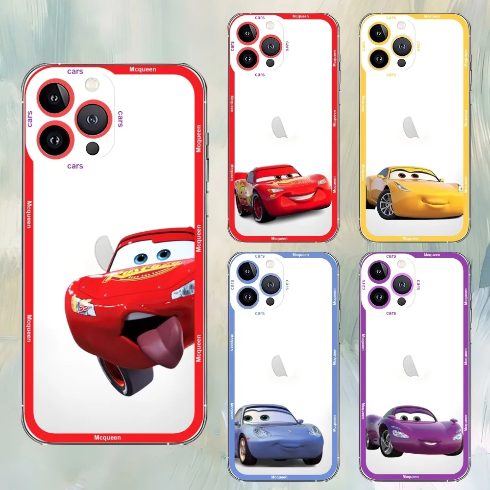 Cars L-Lightning M-McQueen Phone Case For IPhone 12 11 13 14 Pro Max XR XS Max 16Plus 16promaxCase