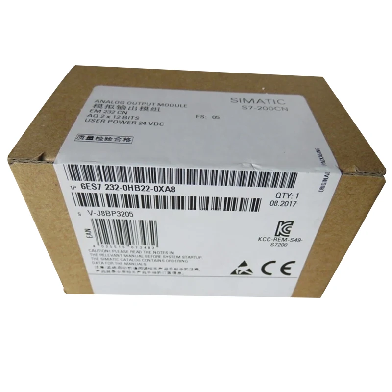 

Brand New Original 6ES7 232-0HB22-0XA8 6ES7331-1KF02-0AB0 Analog Output Module Programmable Controller