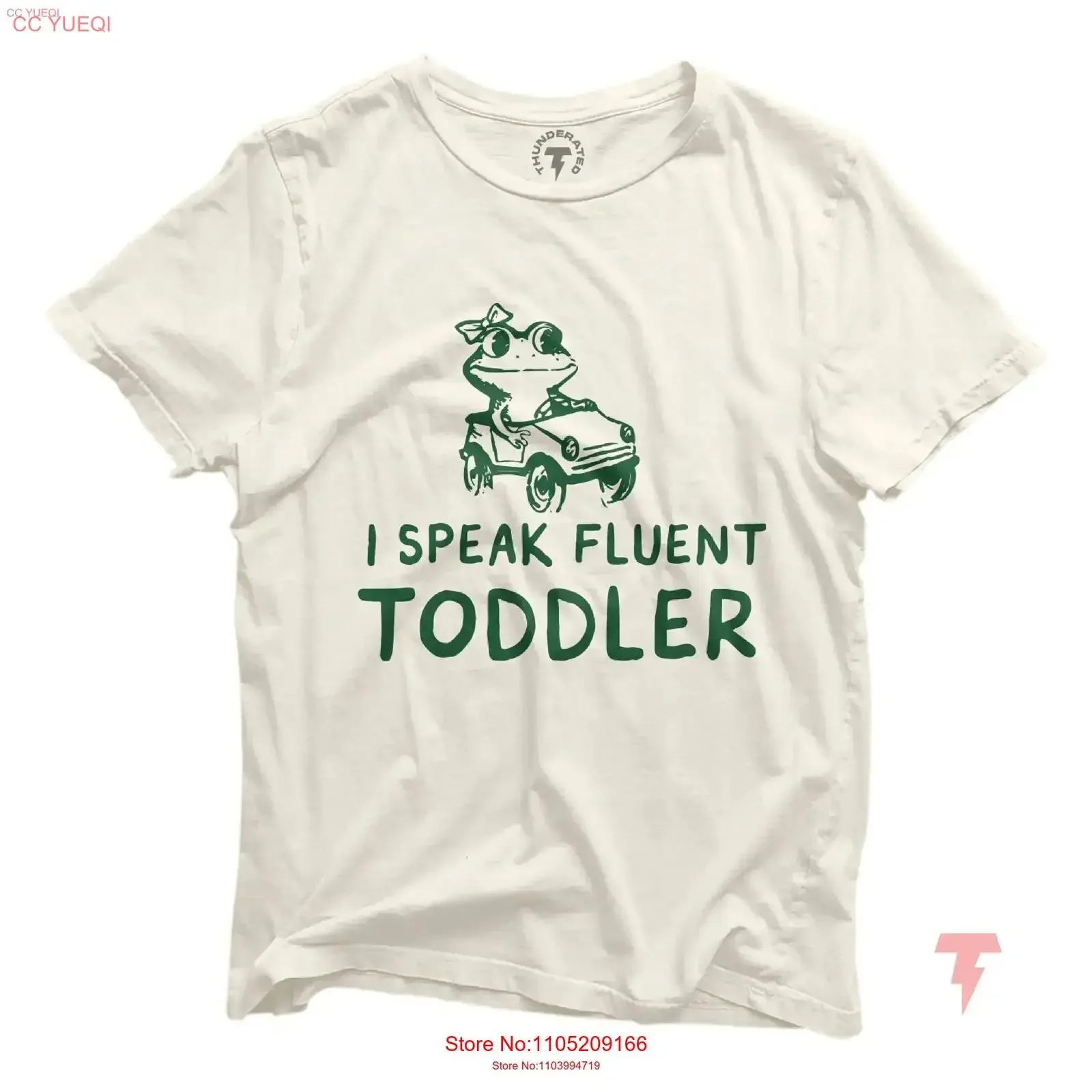 

I Speak Fluent Toddler T Shirt Preschool Teacher Funny Mom Pre k Babysitter New vintage Washed Top For Everyday Wear streetwear