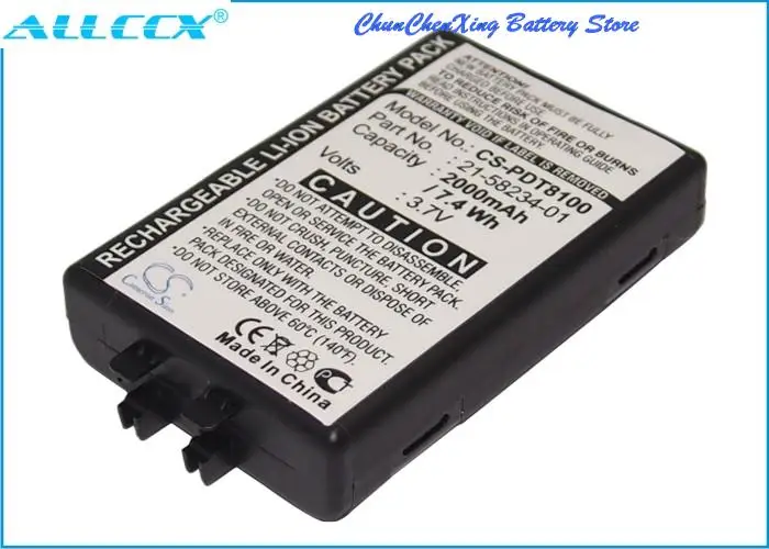 Cameron Sino 2000mAh batterij 21-58234-01 voor symbool PDT8100, PDT8133, PDT8137, PDT8142, PDT8146