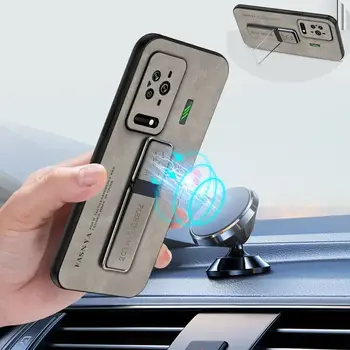 Luxusní ovčí kůže magnetický kožený držák na telefon pro Xiaomi Black Shark 5 Pro Black Shark 4 Pro 3Pro Ochranný zadní kryt 8 nejlepší prodej Xiaomi Black Shark 4 Pro - №4