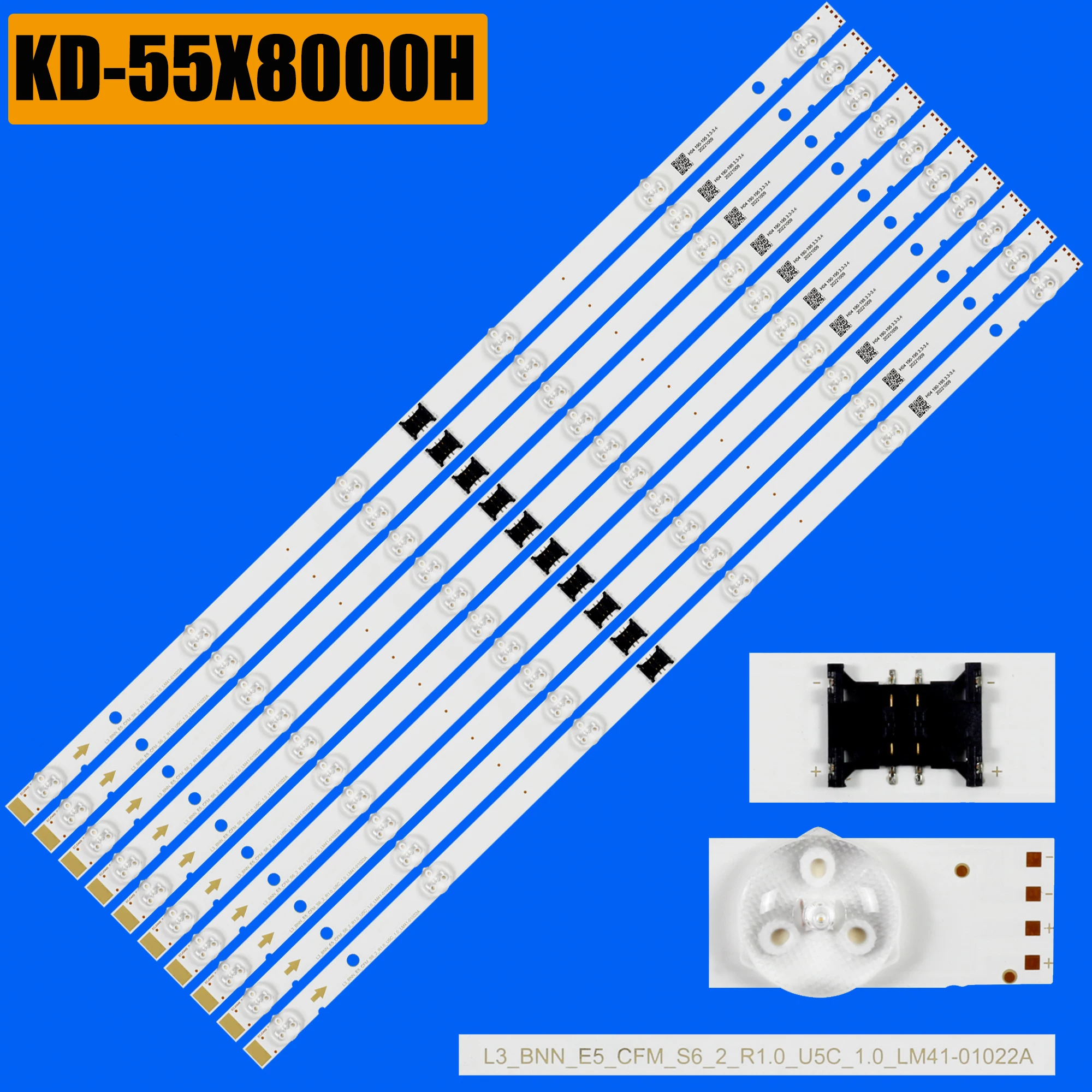 LED Backlight strip for KD-55XH8096 KD-55XH8077 XBR-55X800H I-5500SY80062-VC LM41-01056A LM41-01022A