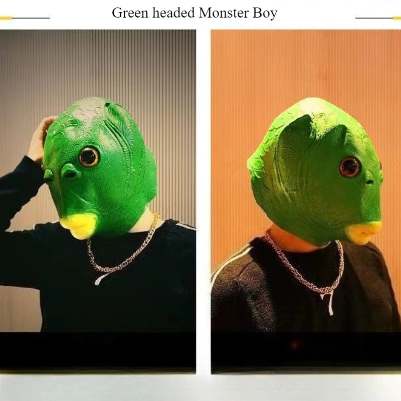 Cosplay Nieuwigheid Halloween Dierenmasker Grappig Viskopmasker Kostuumfeest Latex Hoofdtooi Cosplay Masker voor mannen en vrouwen