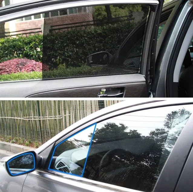 Dotted car sunshade side window film (2 pcs)