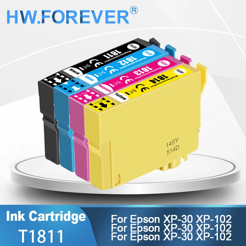 1811 T1811 T1812 T1813 Compatible Ink Cartridge For Epson XP-30 XP-102 XP-202 XP-205 XP-302 XP-305 XP-402 XP-405 Printer Inks