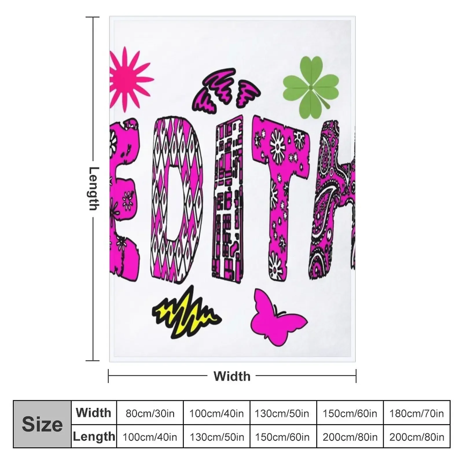 EDITH COLLECTION Throw Blanket Soft Designers Blankets