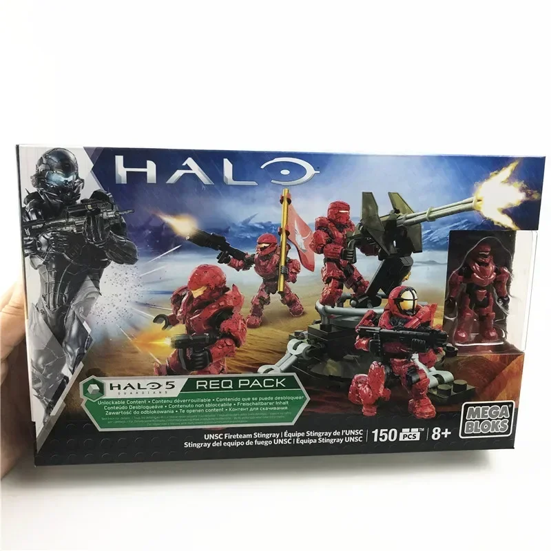 Mega Bloks Halo Unsc Fireteam Taurus Warriors Building Blocks Children Collector\'s Edition Construction Figure Toy Gifts