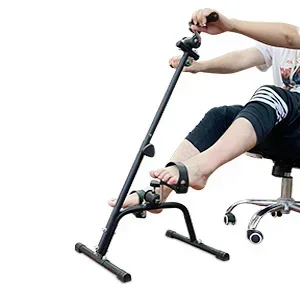 Pedal Exerciser Bike Hand Arm Leg and Knee Peddler Adjustable Fitness Equipment for Seniors Home Pedal Exercise Bike