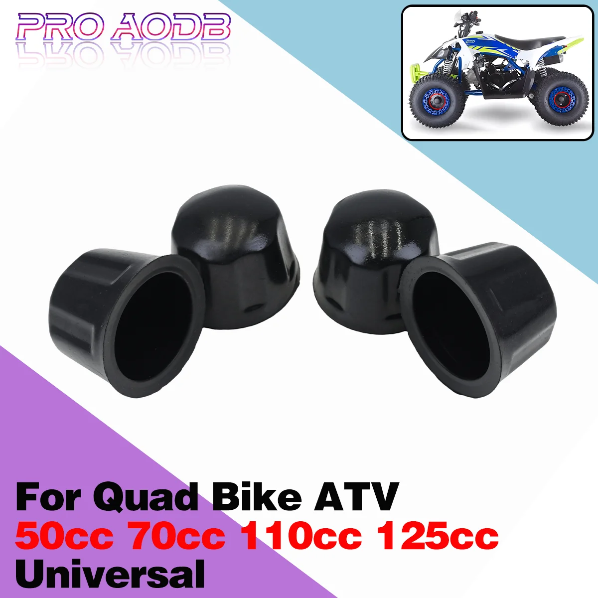 

For Quad Bike ATV Go Kart Dust Protector Accessories 4 Pcs/lot ATV Rubber Dust Nuts Covers Dust Protector 50cc 70cc 110cc 125cc