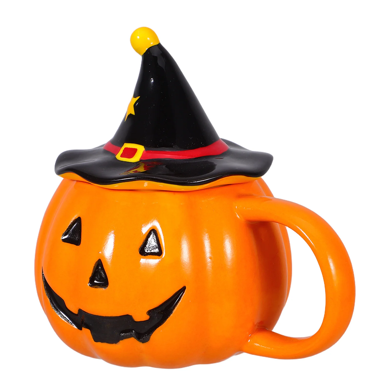 

Ceramic Pumpkin Mug 320Ml Halloween Coffee Cup for Home Office Festive Decorative Drinking Mug Pumpkin Shape Ceramic Cup