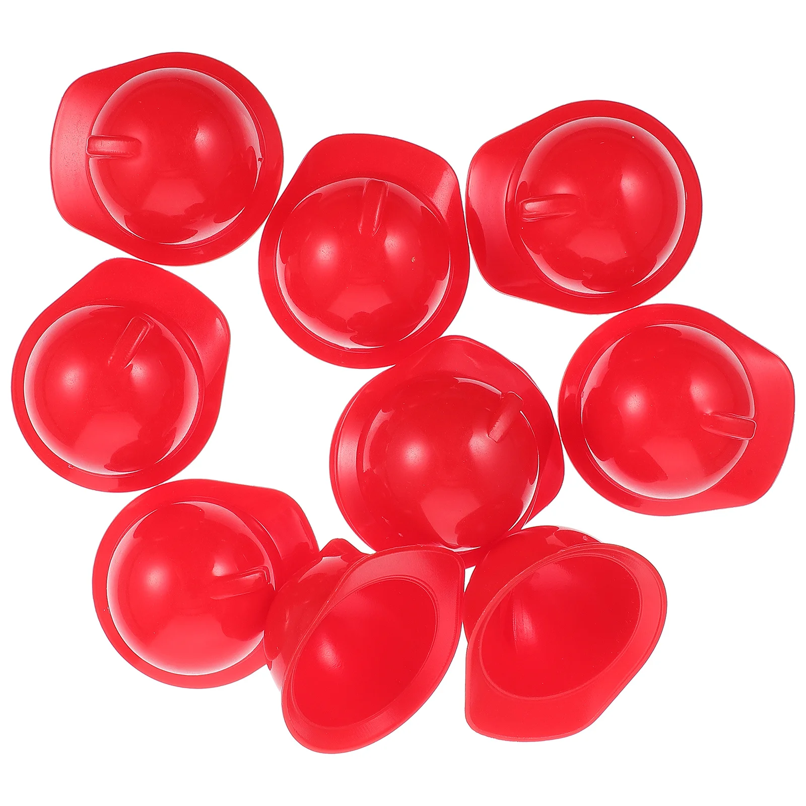 10 Pcs Mini Toy Model (10 Helmets Bright Red) Construction Toys Abs Miniature Hat