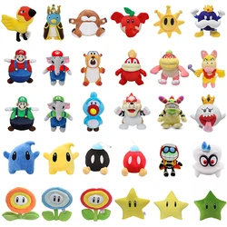 Balloon Elephant Mario Luigi Peluche Dolls King Bob-omb Boo Monty Mole Wendy Bowser Super Star Anime Stuffed Toy Christmas Gifts