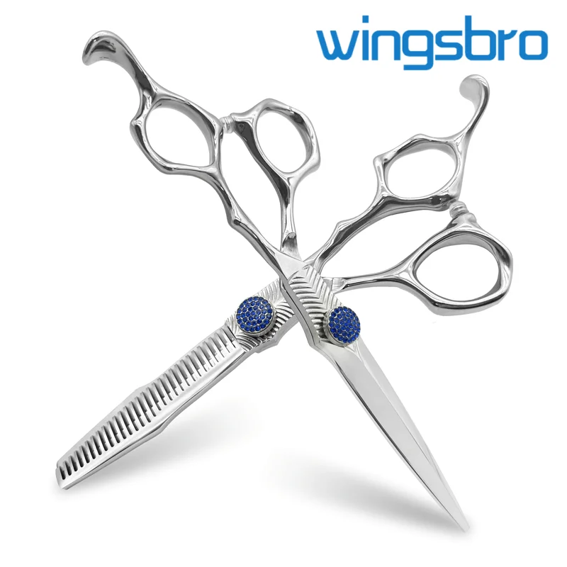 

6.5 Inch Professional Barber Scissors Sliver High-class Hairdressing Hair Cut Hairstyle Tools Tooth cut Thinning Cut Flat cut