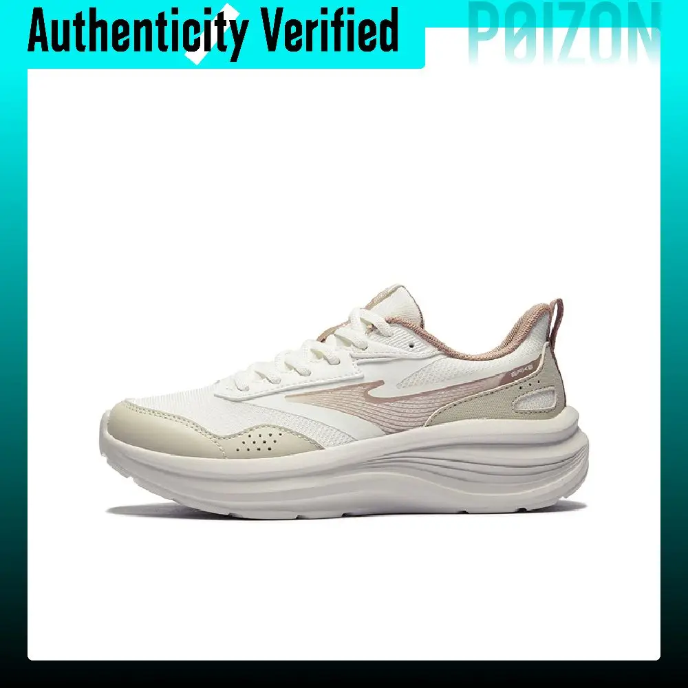 Erke Rebound Breathable Low top Casual City Commuting Training Running Shoes Women's White Gray 52126303162-003