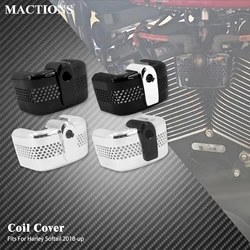 Ignition Coil Cover Motorcycle Trim Cover For Harley Softail Street Bob FXDB Fatboy FLSTF Breakout Low Rider Deluxe FLHC 18-2023