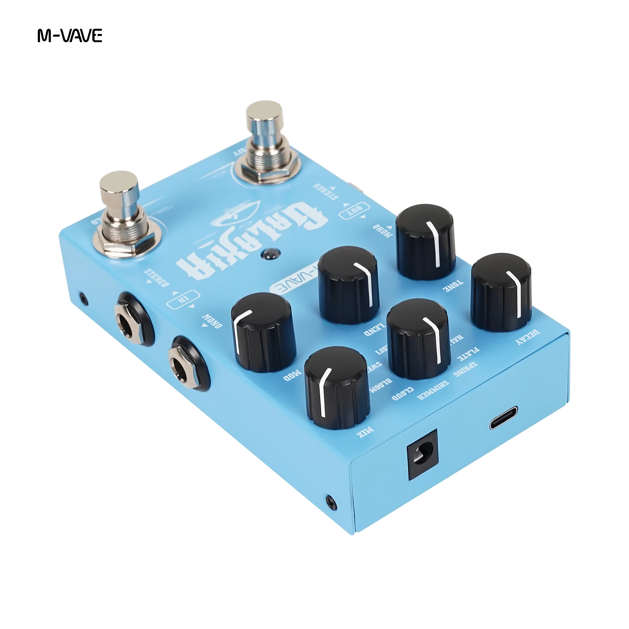 M-VAVE GALAXIA / ELEMENTAL PRO Multi-Effects Guitar Pedal with Reverb/Delay Stereo Modeling USB-C/DC 9V For Electric Guitar/Bass