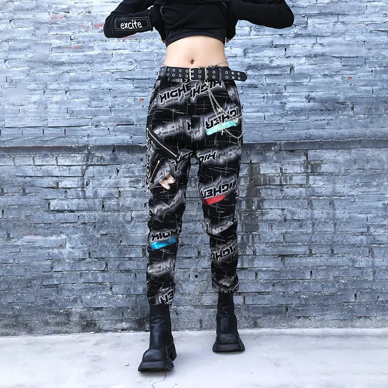 femme-minceur-niche-conception-unique-sens-impression-haren-pantalon-2025-automne-nouveau-beau-decontracte-a-la-mode-pantalons-de-rue