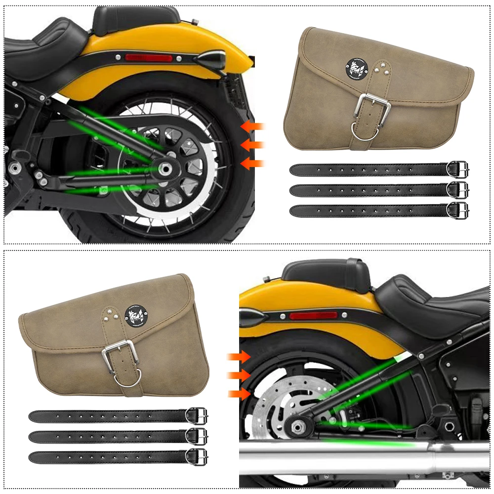 Motorcycle Side Bag Quick Release Motorcycle Saddle Bag With Waterproof Inner Bag Motorbike Luggage Shoulder Pack
