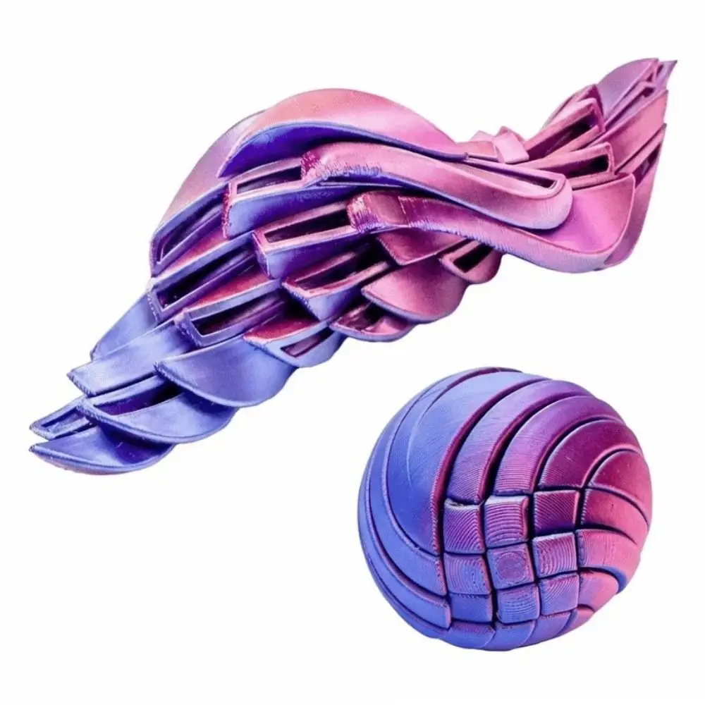 Relaxation Slime Ball Fidget Rotating Portable 3D Printed Twistsphere Fidget Novelty Decompression Anxiety Relief