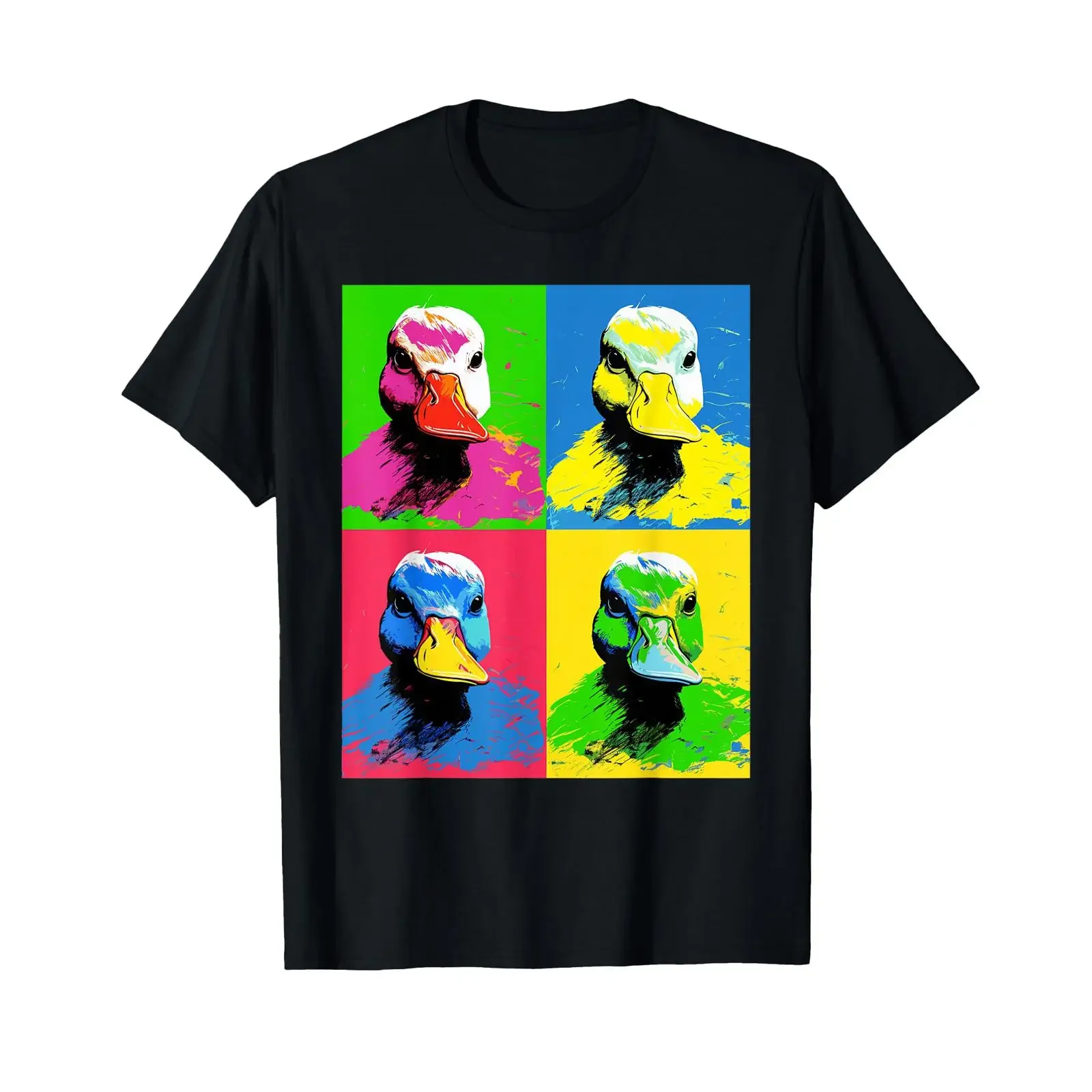 Funny Ducks Geese Meme Men Children Women Duck Goose T Shirt vintage Washed Breathable Versatile Slightly Top For Everyday Wear